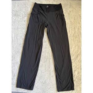 Prana Koen Pants Women's L Black Nylon Hiking Trail Stretch Comfort UPF 50